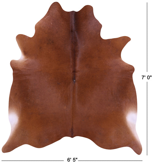 Brown Natural Cowhide Rug - X-Large 7' 0