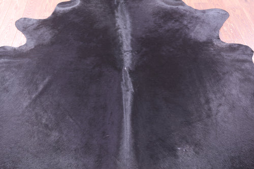 Black Natural Cowhide Rug - XX-Large 7' 8