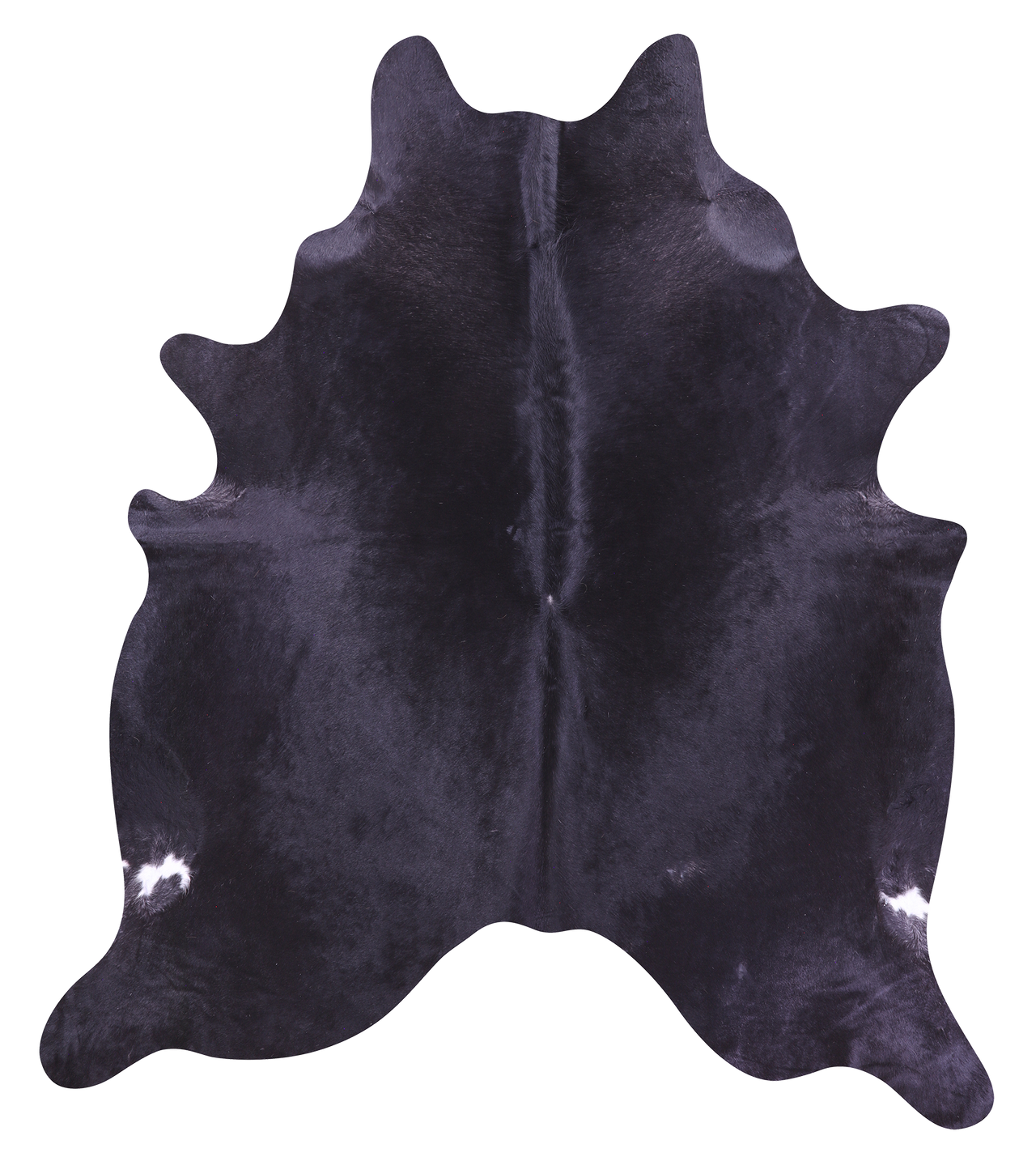 Black Natural Cowhide Rug - XX-Large 7' 8"H x 6' 8"W