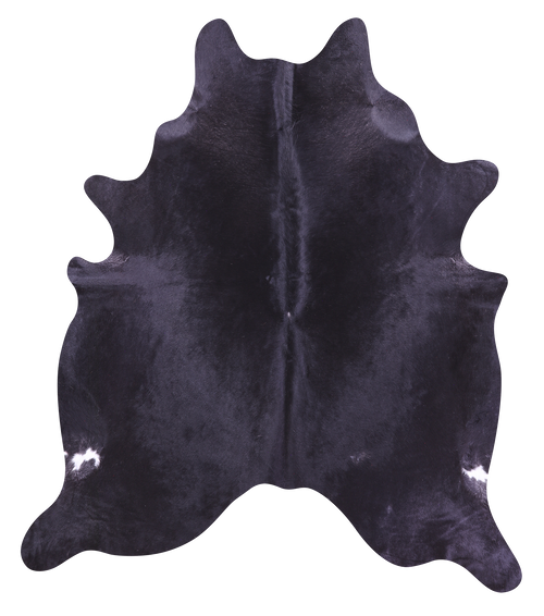 Black Natural Cowhide Rug - XX-Large 7' 8