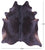 Black Natural Cowhide Rug - X-Large 7' 6"H x 6' 9"W