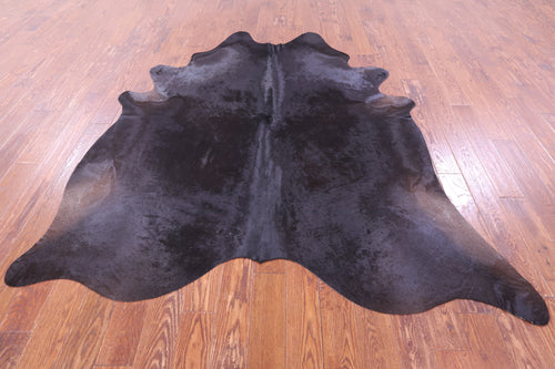 Black Natural Cowhide Rug - X-Large 7' 6
