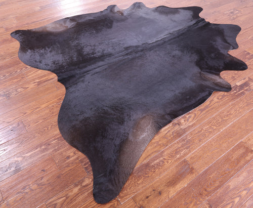 Black Natural Cowhide Rug - X-Large 7' 6
