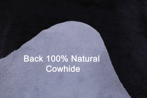 Black Natural Cowhide Rug - X-Large 7' 6