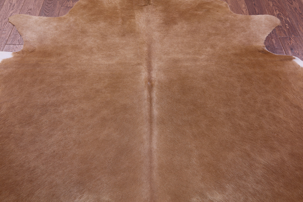 Light Brown Natural Cowhide Rug - X-Large 7' 0"H x 6' 1"W
