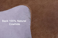 Thumbnail for Light Brown Natural Cowhide Rug - X-Large 7' 0