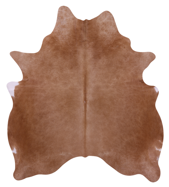 Light Brown Natural Cowhide Rug - X-Large 7' 0"H x 6' 1"W