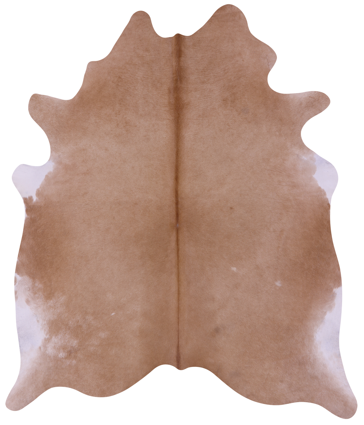 Light Brown Natural Cowhide Rug - X-Large 7' 4"H x 6' 5"W