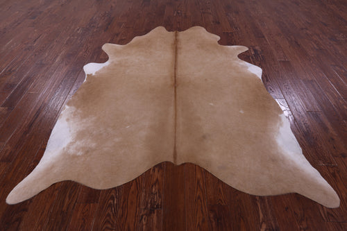 Light Brown Natural Cowhide Rug - X-Large 7' 4