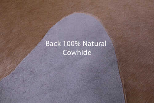 Light Brown Natural Cowhide Rug - X-Large 7' 4
