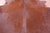 Brown Natural Cowhide Rug - X-Large 7' 1"H x 7' 1"W