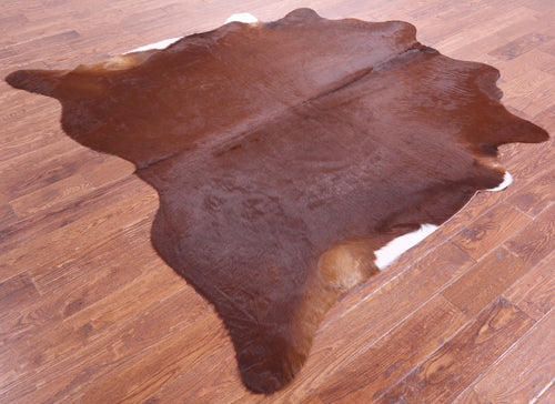 Brown Natural Cowhide Rug - X-Large 7' 1