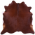 Brown Natural Cowhide Rug - X-Large 7' 1"H x 7' 1"W