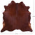 Brown Natural Cowhide Rug - X-Large 7' 1"H x 7' 1"W