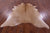 Beige Natural Cowhide Rug - X-Large 7' 2"H x 6' 6"W