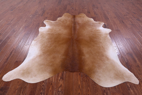 Light Brown Natural Cowhide Rug - X-Large 7' 3