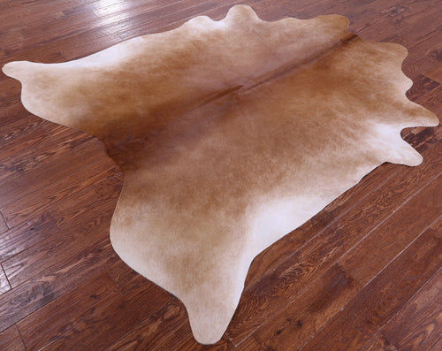 Light Brown Natural Cowhide Rug - X-Large 7' 3