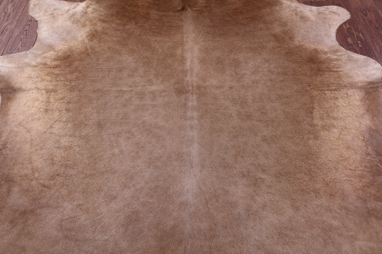 Light Brown Natural Cowhide Rug - X-Large 7' 5"H x 6' 6"W