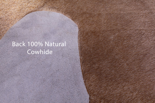 Light Brown Natural Cowhide Rug - X-Large 7' 5