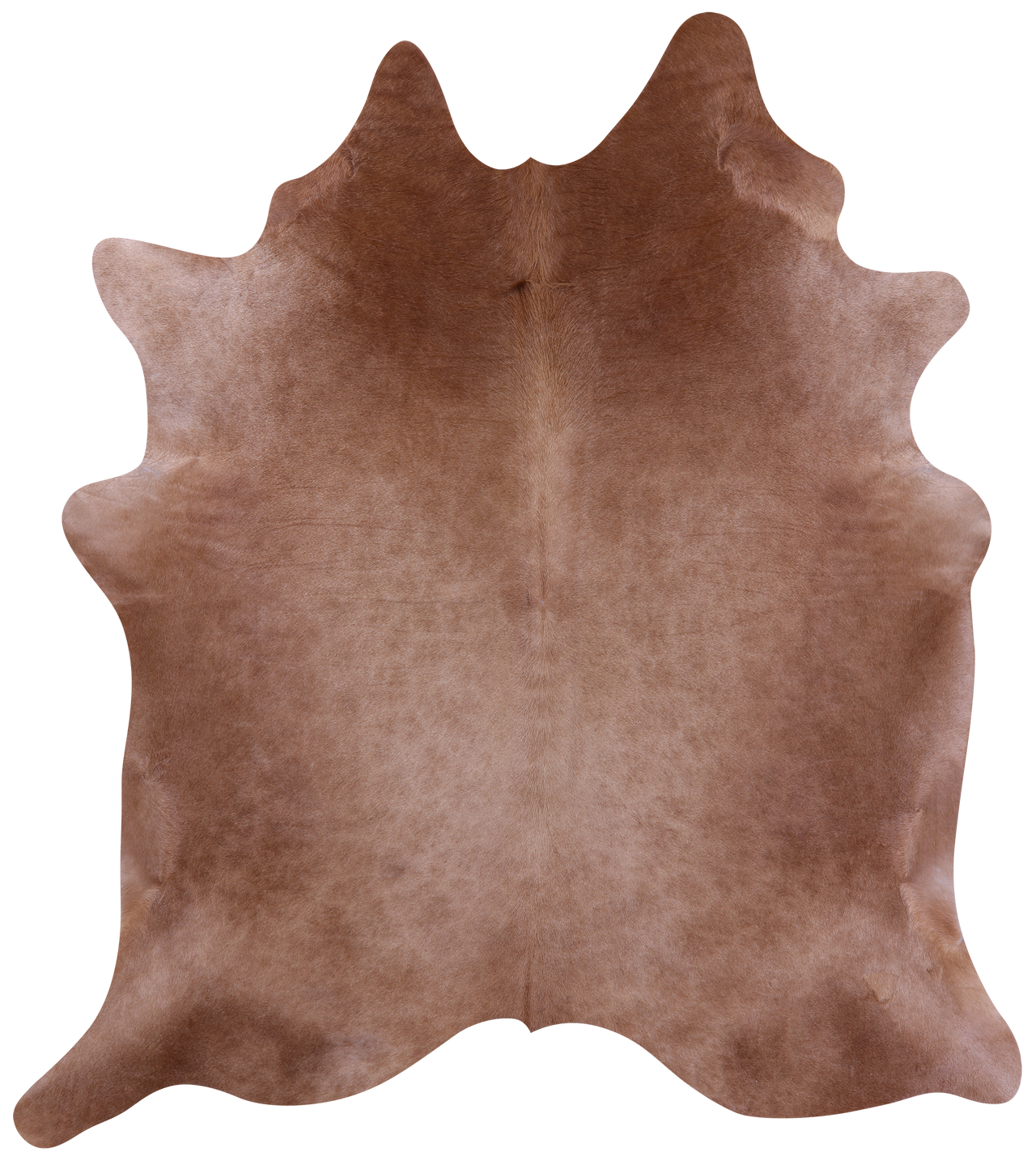 Light Brown Natural Cowhide Rug - X-Large 7' 5"H x 6' 6"W
