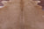 Light Brown Natural Cowhide Rug - X-Large 7' 0"H x 7' 0"W