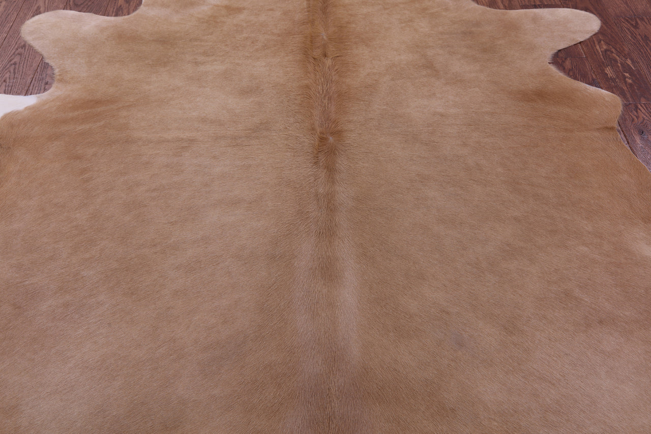 Light Brown Natural Cowhide Rug - X-Large 7' 0"H x 7' 0"W