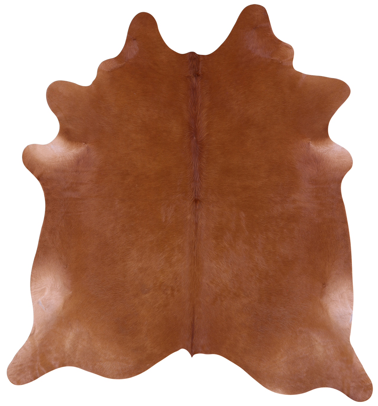Brown Natural Cowhide Rug - XX-Large 7' 10"H x 7' 5"W