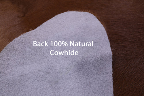 Brown Natural Cowhide Rug - XX-Large 7' 10