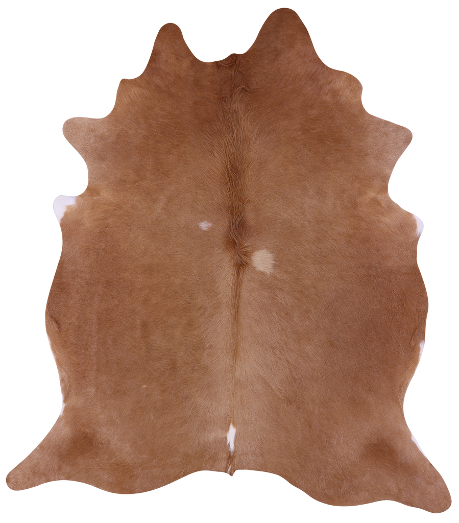Light Brown Natural Cowhide Rug - XX-Large 7' 10"H x 7' 0"W