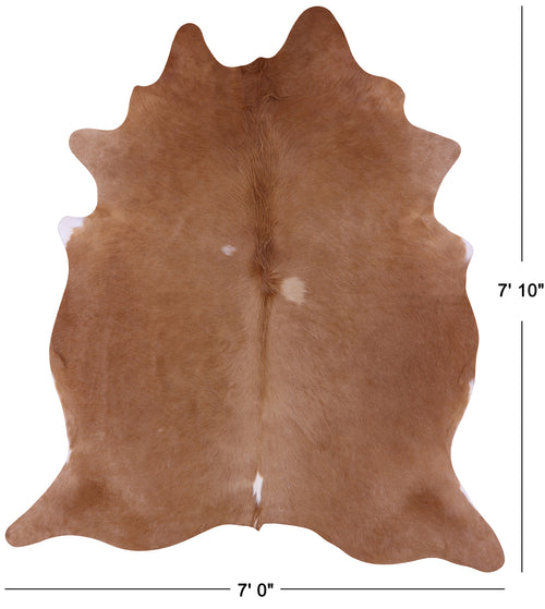 Light Brown Natural Cowhide Rug - XX-Large 7' 10