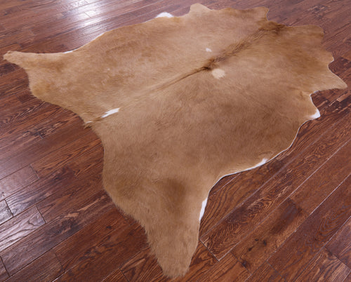 Light Brown Natural Cowhide Rug - XX-Large 7' 10