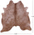 Light Brown Natural Cowhide Rug - X-Large 7' 0"H x 6' 8"W