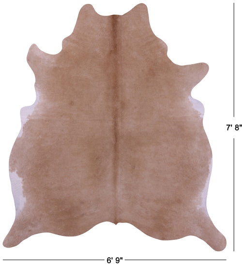 Beige Natural Cowhide Rug - XX-Large 7' 8