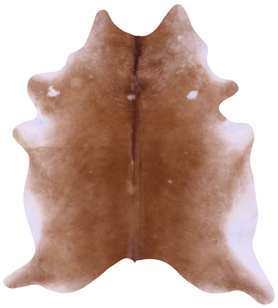 Light Brown Natural Cowhide Rug - X-Large 7' 5"H x 6' 10"W