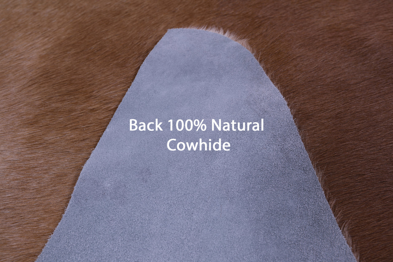 Light Brown Natural Cowhide Rug - X-Large 7' 5"H x 6' 10"W