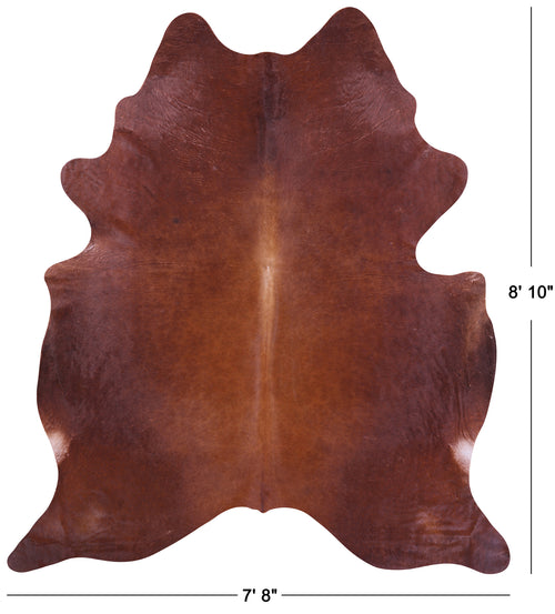 Brown Natural Cowhide Rug - XX-Large 8' 10