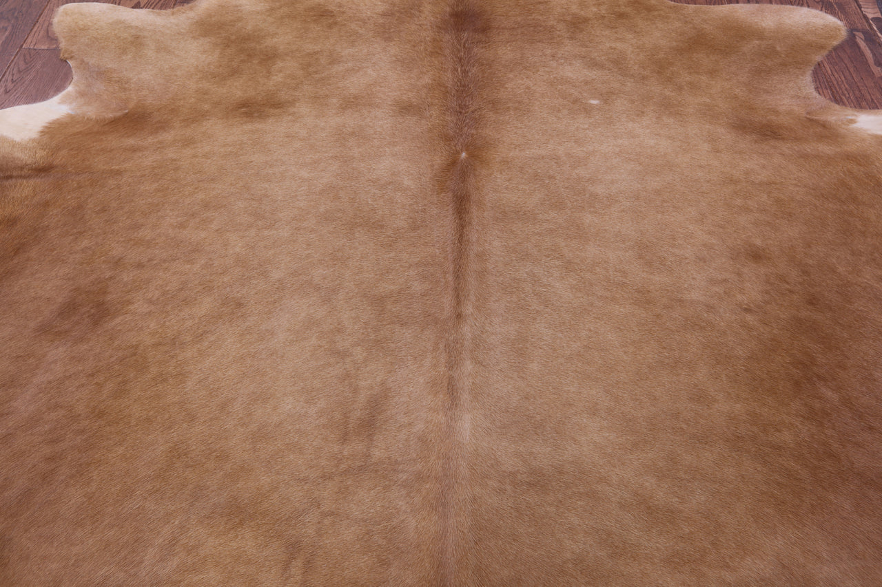 Light Brown Natural Cowhide Rug - X-Large 7' 6"H x 6' 4"W