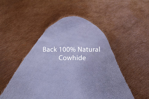 Light Brown Natural Cowhide Rug - X-Large 7' 6