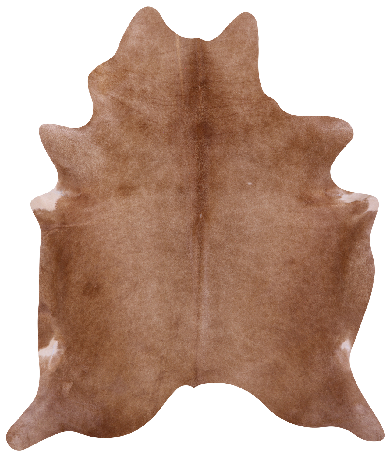 Light Brown Natural Cowhide Rug - X-Large 7' 6"H x 6' 4"W