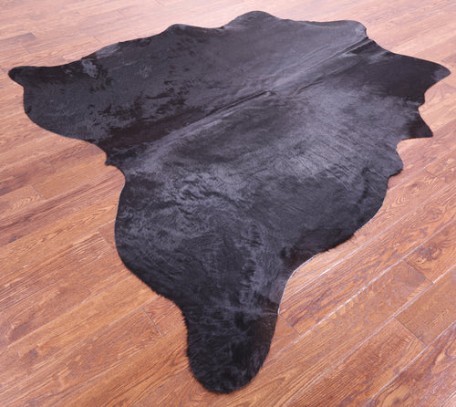 Black Natural Cowhide Rug - X-Large 7' 0