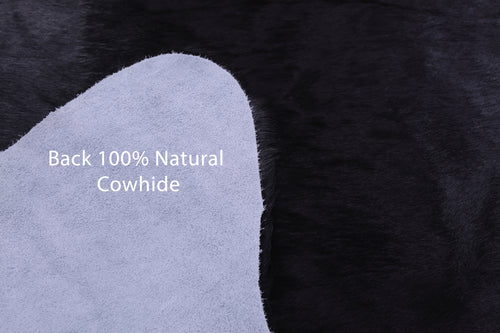 Black Natural Cowhide Rug - X-Large 7' 0