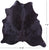 Black Natural Cowhide Rug - X-Large 7' 0"H x 6' 10"W