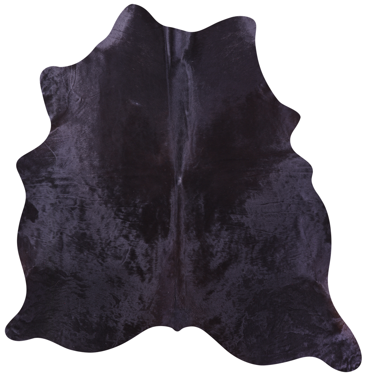 Black Natural Cowhide Rug - X-Large 7' 0"H x 6' 10"W