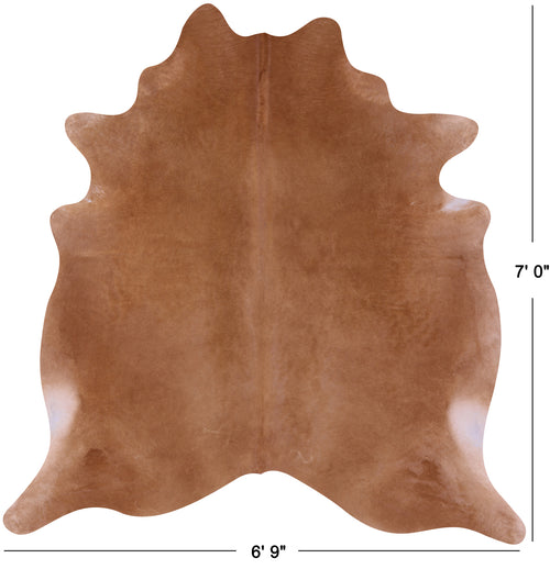 Brown Natural Cowhide Rug - X-Large 7' 0