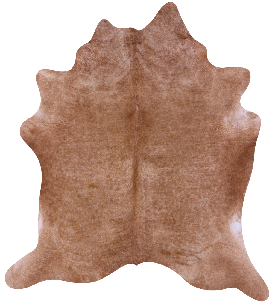 Light Brown Natural Cowhide Rug - X-Large 7' 2"H x 6' 6"W