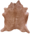 Light Brown Natural Cowhide Rug - X-Large 7' 2"H x 6' 6"W
