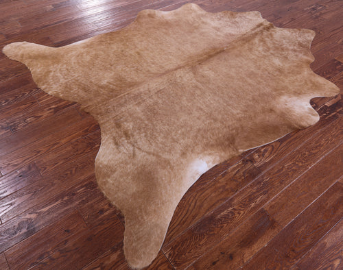 Light Brown Natural Cowhide Rug - X-Large 7' 2