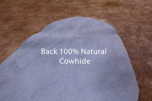 Light Brown Natural Cowhide Rug - X-Large 7' 2