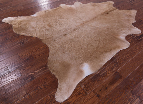 Light Brown Natural Cowhide Rug - XX-Large 8' 0