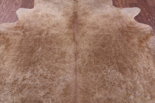 Light Brown Natural Cowhide Rug - X-Large 7' 5